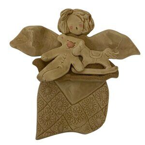 Edgewater Designs 2003 Carol Jones Ceramic Angel Wall Hanging Christmas Decor